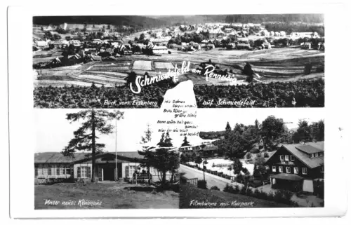 AK, Schmiedefeld am Rennsteig, Kr. Ilmenau, drei Abb., gestaltet, Echtfoto, 1960