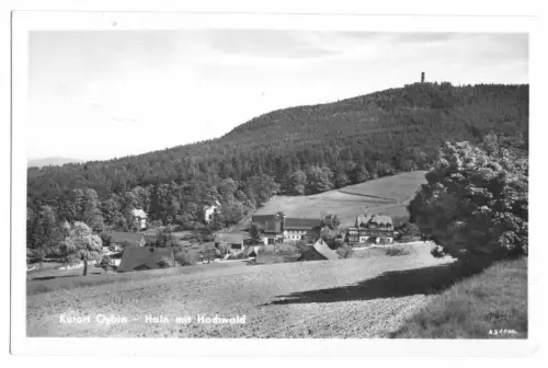 AK, Kurort Oybin, OT Hain, Ansicht mit Hochwald, 1956