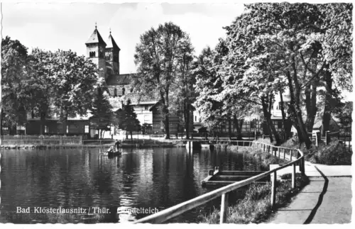 AK, Bad Klosterlausnitz Thür, Am Gondelteich, 1957