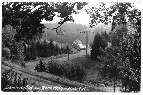 AK, Schmiedefeld am Rennsteig, Partie im Nahetal, 1966