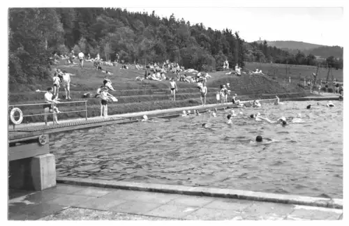 AK, Kurort Jonsdorf, Gebirgsbad, belebt, 1961