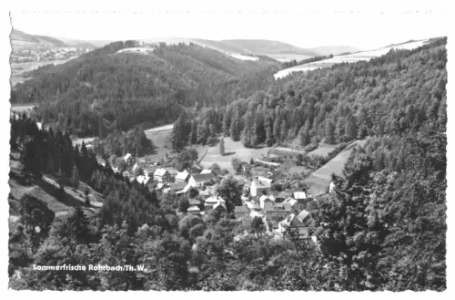 AK, Rohrbach Thür. Wald, Teilansicht, 1961