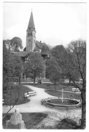 AK, Brotterode Thür. Wald, Blick zur Kirche, 1958