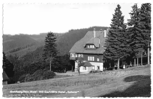 AK, Gehlberg Thür. Wald, HOG Hotel "Daheim", 1964