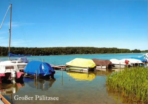 AK, Groß Quassow Kr. Neustrelitz, Bootssteg am Großen Pälitzsee, um 2000