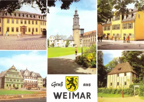 AK, Weimar, fünf Abb., 1983