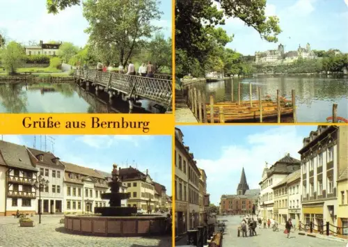 AK, Bernburg Saale, vier Abb., 1987