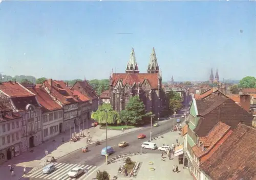 AK, Mühlhausen Thür., Markt mit Kirche Divi Blasii, 1985