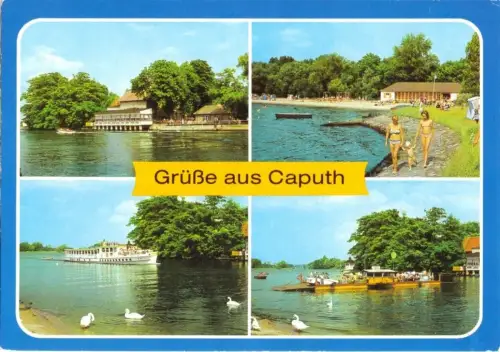 AK, Caputh Kr.Potsdam, vier Abb., 1988