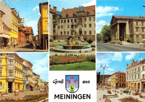 AK, Meiningen, fünf Abb., 1985