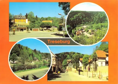 AK, Treseburg Harz, vier Abb., Version 1, 1985