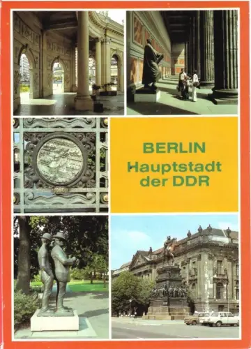AK, Berlin Mitte, fünf Abb., 1986