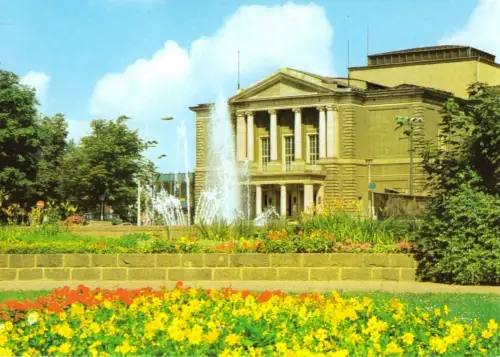 AK, Halle Saale, Theater des Friedens, 1988