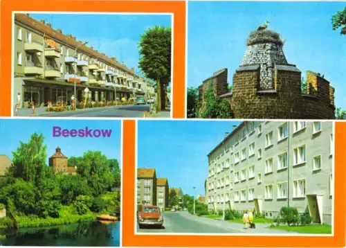 AK, Beeskow, vier Abb., gestaltet, 1987