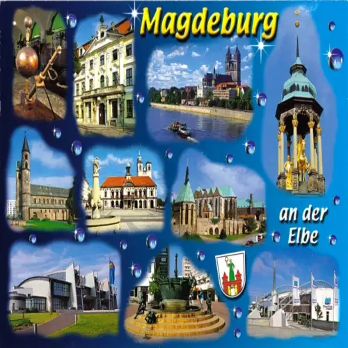 AK, Magdeburg, zehn Abb. gestaltet, 2004