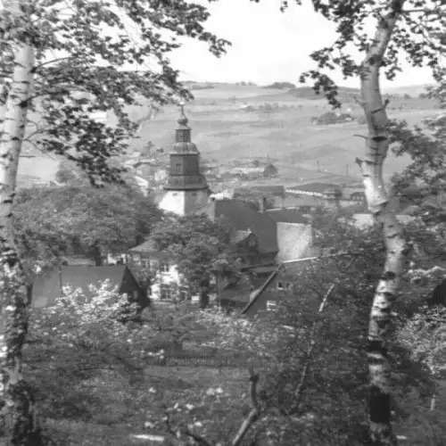 AK, Kurort Seiffen, Teilansicht mit Rundkirche, 1972