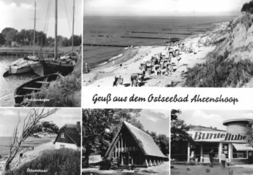 AK, Ostseebad Ahrenshoop, fünf Abb., gestaltet, 1969