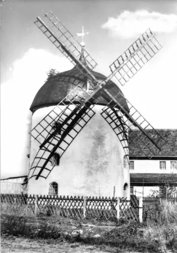 AK, Dittrichshütte Thür., Historische Windmühle, 1986