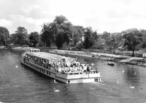 AK, Caputh b. Potsdam, MS "E. Weinert" im Gemünde, 1983