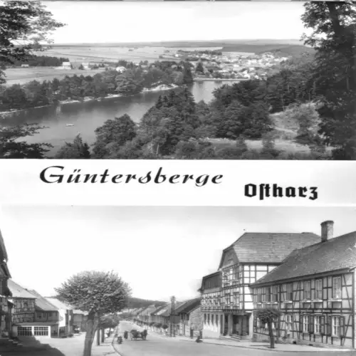 AK, Güntersberge Ostharz, zwei Abb., 1973