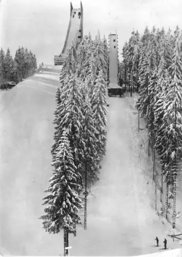 AK, Johanngeorgenstadt Erzgeb., Erzgebirgsschanze und Jugendschanze, 1966