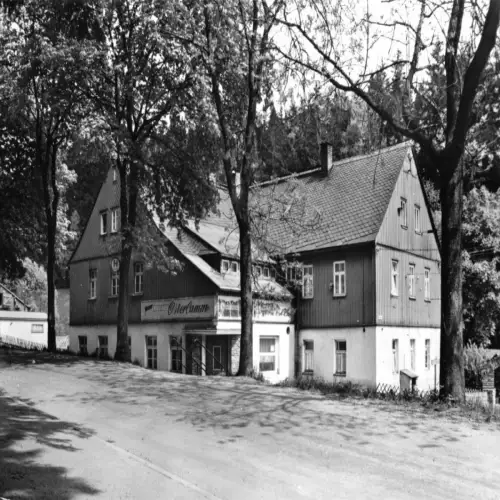 AK, Waschleithe Erzgeb., Gaststätte "Osterlamm", 1977