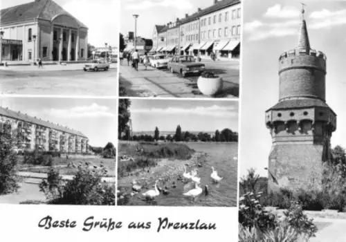 AK, Prenzlau, fünf Abb., 1974