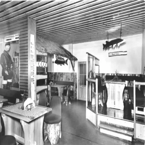 AK, Treseburg Harz, Gastst. Forellenstube, Gastraum 1