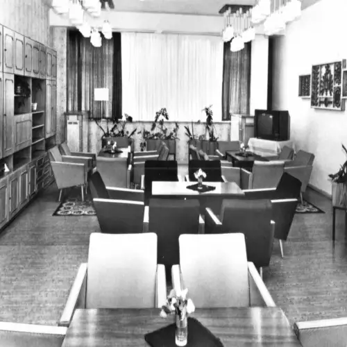 AK, Plau, FDGB-Heim, Klubraum, 1980