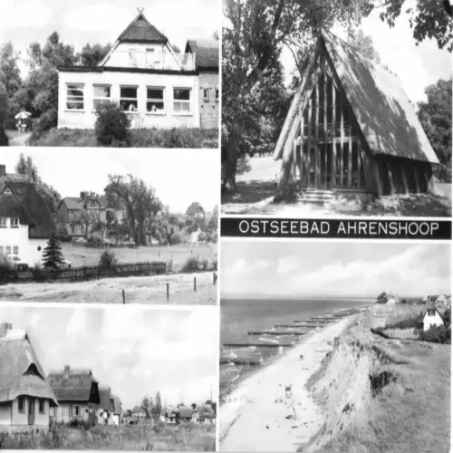AK, Ostseebad Ahrenhoop, fünf Ansichten, 1974