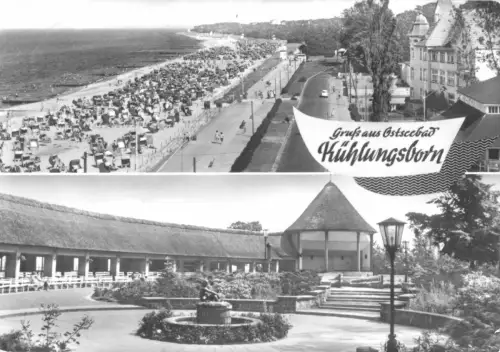 AK, Ostseebad  Kühlungsborn, zwei Abb., 1973