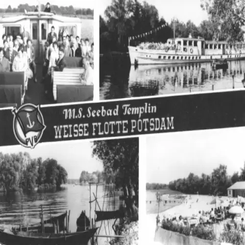 AK, Potsdam, Dampfer MS "Seebad Templin", 4 Abb., 1967