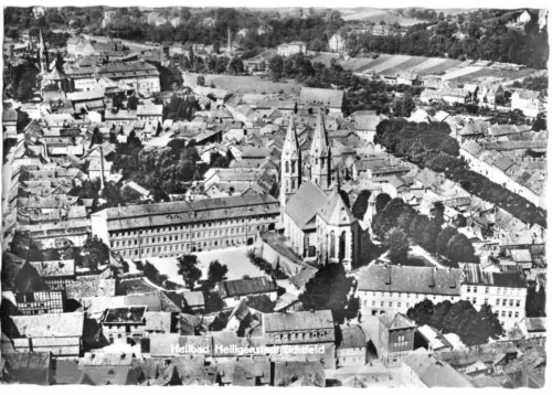 AK, Heilbad Heiligenstadt, Luftbildansicht, 1968