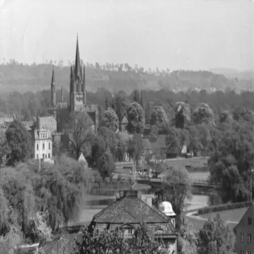 AK, Werder Havel, Blick zur Insel, 1972