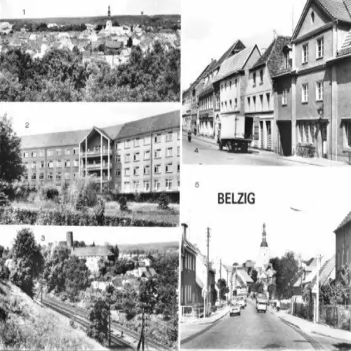 AK, Belzig, fünf Abb., 1980