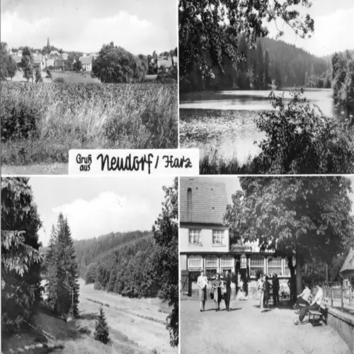 AK, Bad Kösen, Kurmittelhaus, vier Innenansichten, 1973