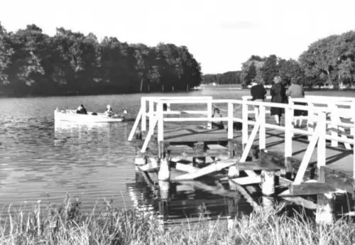AK, Templin U.M., Dampferanlegestelle am Ratsteich 1973