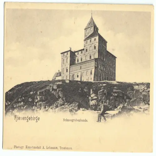 AK, Riesengebirge, Schneegrubenbaude, um 1904
