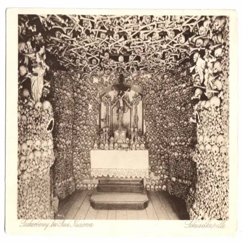 AK, Tscherbeney, Czermna, Schädelkapelle, um 1930