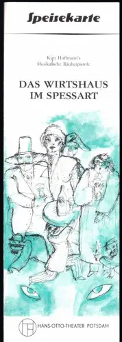 Theaterprogramm, Hans-Otto-Theater Potsdam, Das Wirtshaus im Spessart, 1978/79