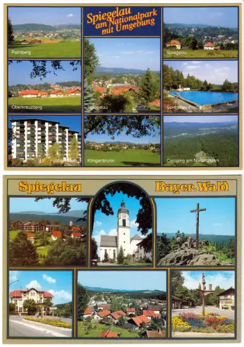 AK - Posten, 5 Colorkarten, Spiegelau Bayerischer Wald, um 1990