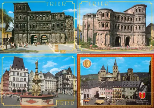 AK - Posten, 17 Colorkarten, Trier, 1990er - 2000er