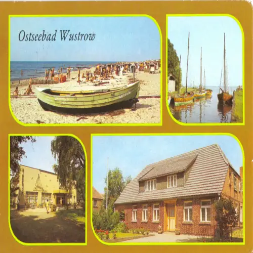 AK, Ostseebad Wustrow, vier Abb., gestaltet, 1988