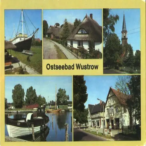 AK, Wustrow, 5 Abb., u.a. Teilansicht, 1987