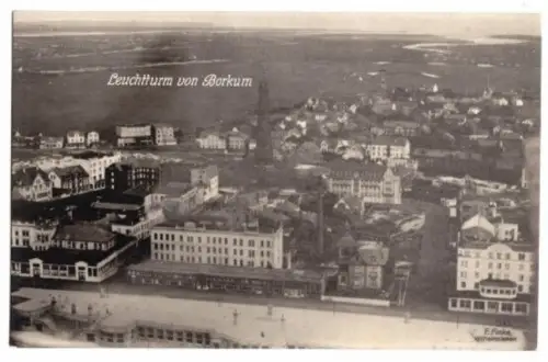 AK, Borkum, Luftbildansicht, Echtfoto, um 1925