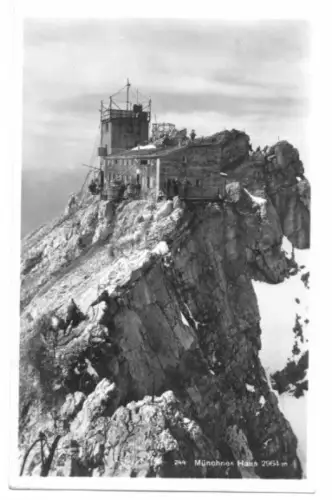 AK, Zugspitze, Münchener Haus, 1928