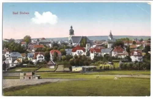 AK, Bad Steben, Teilansicht, 1918