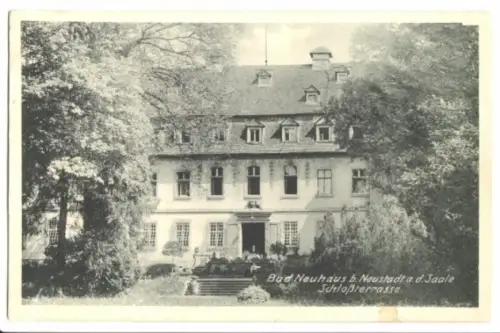 AK, Bad Neuhaus b. Neustadt a.d. Saale, Schloßterrasse