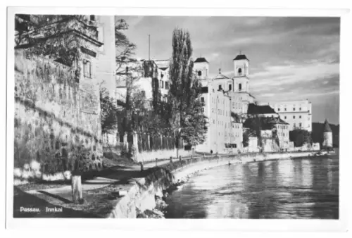 AK, Passau, Partie am Innkai, ca. 1930