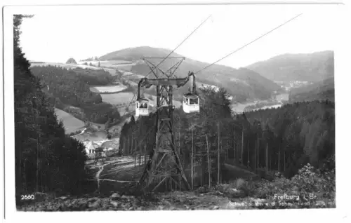 AK, Freiburg Breisgau, Schwebebahn nach dem Schauinsland, 1931
